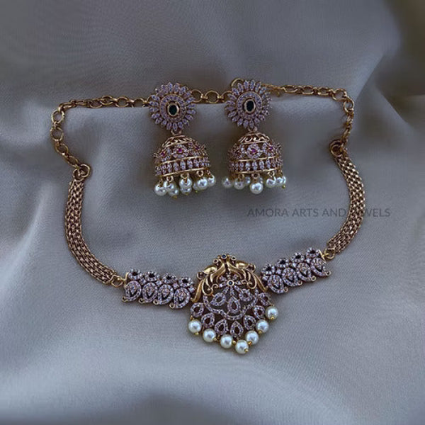 Stone: AD Antique High Neck Choker
