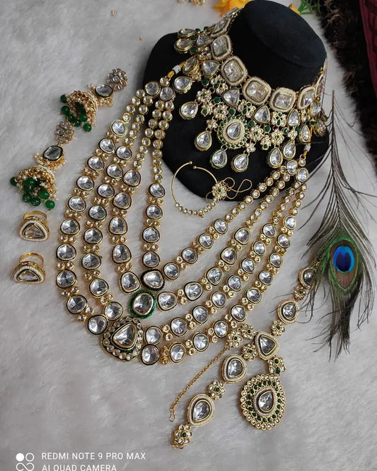 Fashion Dhamaka Present Kundan Wedding Set